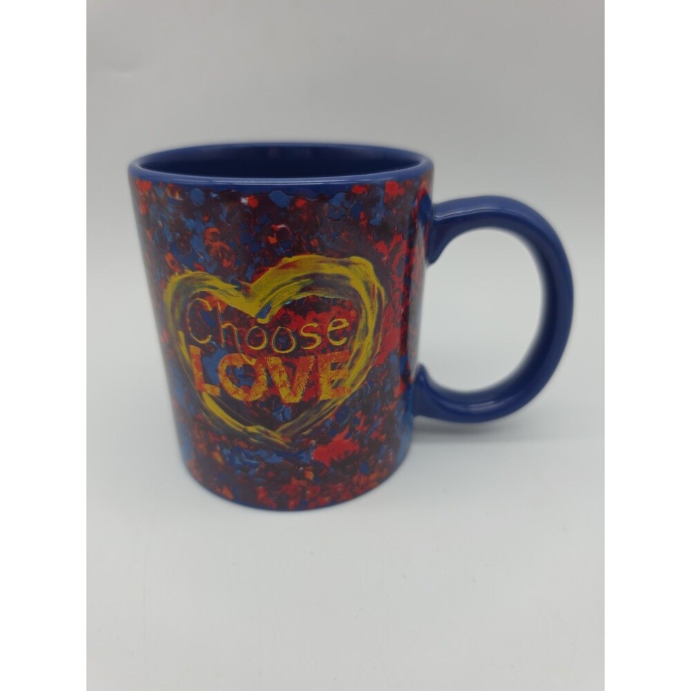 Penzeys Choose Love I Will Vote 11.5.24 Coffee Tea Cocoa Mug Heart Colorful